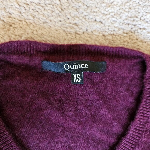 Quince 100% Luxe Baby Cashmere V-Neck Sweater - Picture 2 of 5